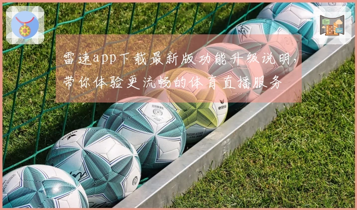 雷速app下载最新版功能升级说明，带你体验更流畅的体育直播服务